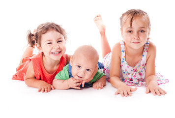 Wall Mural - Sisters and brother