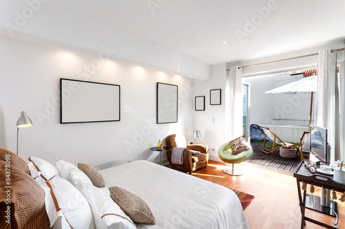 Modern Single Bedroom House Buy This Stock Photo And