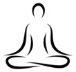 Abstract Yoga Lotus Position