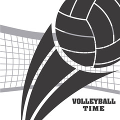 Poster - volleyball emblem design