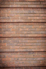 Wall Mural - Red brick wall as texture or background. .