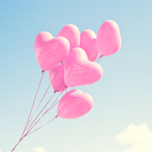 Pink Heart Balloons