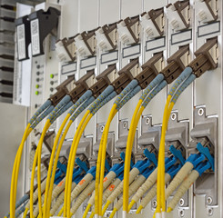 Fiber Optics with SC/LC connectors. Internet Service Provider eq