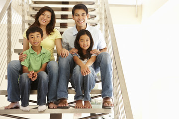 Wall Mural - Asian family portrait