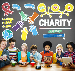 Wall Mural - Charity Donation Give Help Support Concept