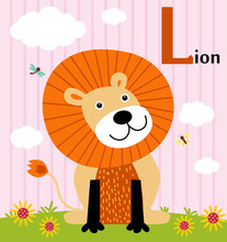 Animal Alphabet For The Kids: L For The Lion