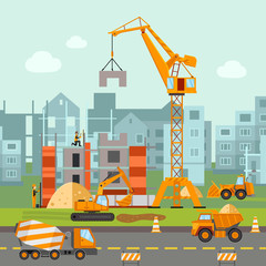 Sticker - Building Work Illustration