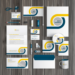 Wall Mural - Stationery template design