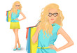 © Fuzler - Shopping girl vector