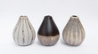 Design ceramic vase collection on white background
