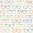 Vector glasses seamless pattern