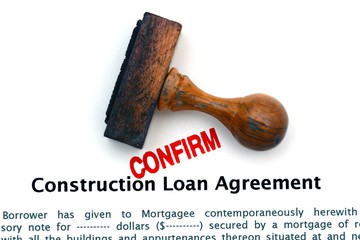 Sticker - Construction loan agreement