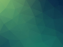 Abstract 2D Geometric Green Blue Background