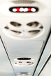 Overhead console in a airplane