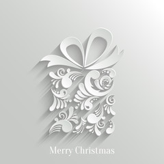 Wall Mural - absrtact floral gift background, trendy design template