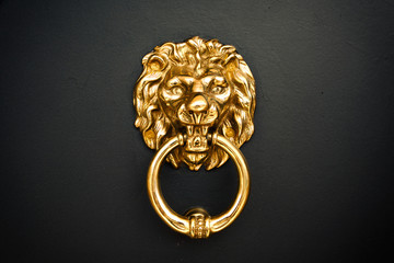 Golden Lion at the Door