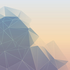 Wall Mural - Abstract geometric background, modern triangular design