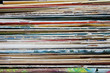 pile of old magazines and books close up