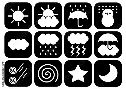 天気 アイコン Weather Icons Stock イラスト Adobe Stock