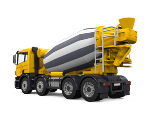 Yellow Concrete Mixer Truck