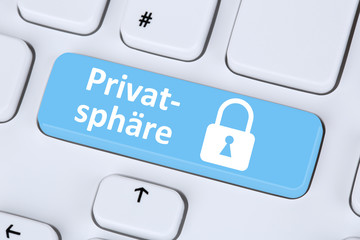 Wall Mural - Privatspäre, Schutz und Sicherheit online im Internet