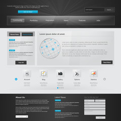 Wall Mural - website template design vector