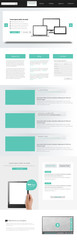 Canvas Print - website template vector eps 10. one page design