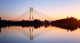 Fototapeta Most - Wrocław most o zachodzie słońca