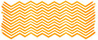 Orange watercolor zigzag pattern on white background
