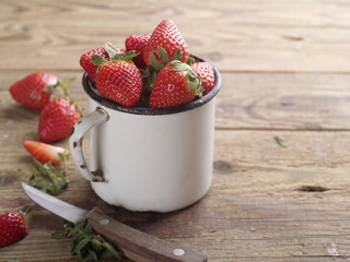 Canvas Print - Fresh strawberries