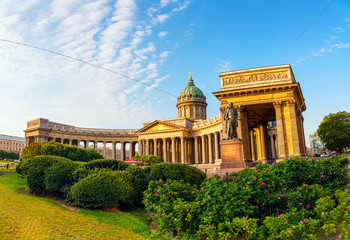 Wall Mural - Cathedral of Kazan in Saint Petersburg, Russia