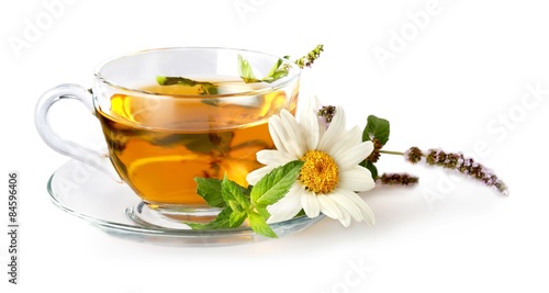 Naklejka dekoracyjna Tea, Chamomile, Tea Cup.