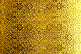 Fototapeta  - Shiny yellow gold Stained glass texture background