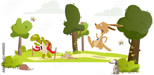 Le lièvre et la tortue