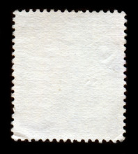 Reverse Side Of A Postage Stamp.