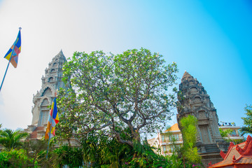 Temple Cambodia.Phnom Penh.