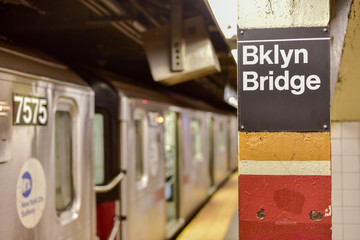 Sticker - Brooklyn Bridge City Hall Subway Station - New York City