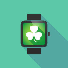 Smart Watch With A Clover