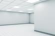 Abstract 3d empty office room interior