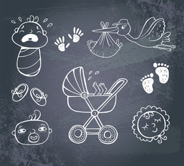 Poster - Infant Icon set 