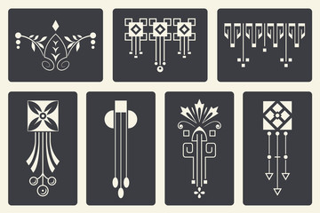Wall Mural - vector abstract ornaments for design of printed and web products