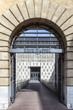 Big door of the court of appeal in Aix en Provence