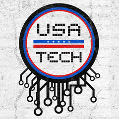 Wall Mural - Usa tech