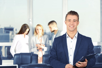 Wall Mural - Businessman in conference room