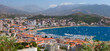 Aerial view of the Ajaccio town. Corsica, France.