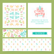 © uniyok - Set of spring greeting cards, invitations, brochures, banners