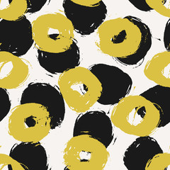 Poster - hand drawn circles seamless pattern
