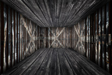 Abstract Urban Wooden Interior Background Room Stage