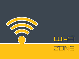 Wireless connection zone advertising background