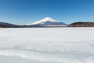 Poster - Mount Fuji Iced Yamanaka Lake